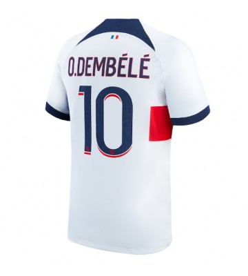 Paris Saint-Germain Ousmane Dembele #10 Vieraspaita 2023-24 Lyhyet Hihat